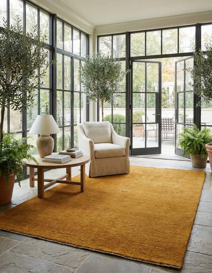 Detail image of  4' 11 x 6' 10 Gabbeh Shouli Rug