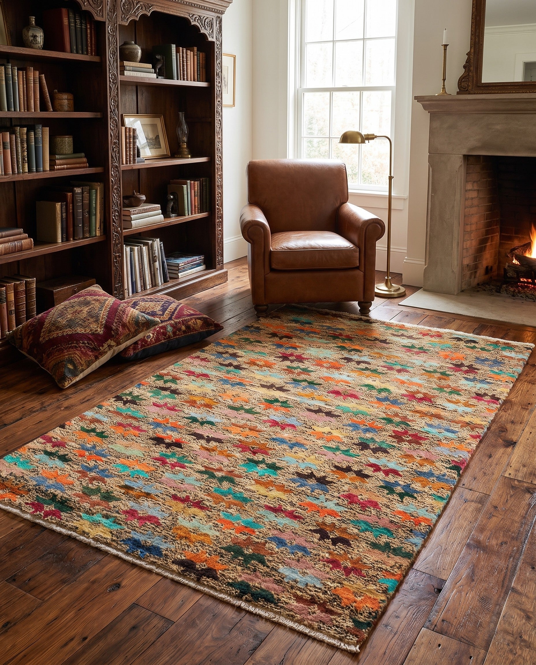 4' 3 x 6' Hand Knotted Balouch Wool Rug