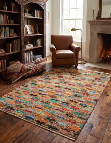 4' 3 x 6' Hand Knotted Balouch Wool Rug