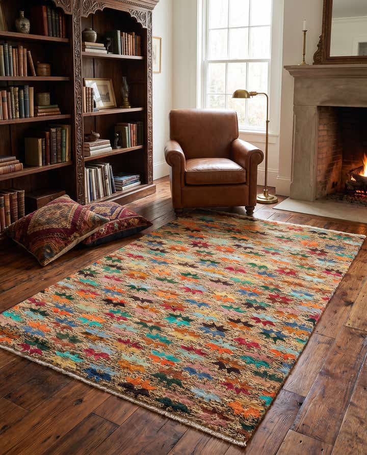 4' 3 x 6' Hand Knotted Balouch Wool Rug