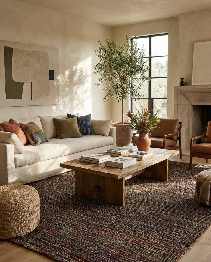 Detail image of 7' 9 x 10' 6 Hand Knotted Moroccan Wool Rug