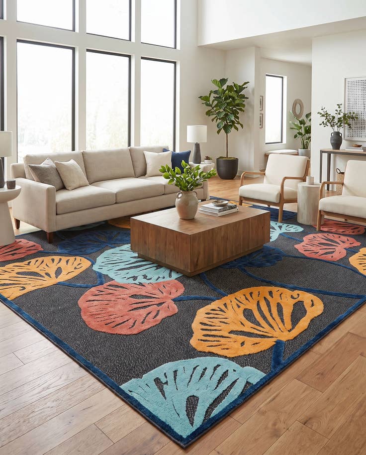 Detail image of 9' x 12' Easy-Clean Belize Indoor / Outdoor Rug