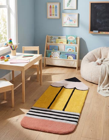 1' 6 x 4' 5 Playtime Kids Wool Freeform Rug