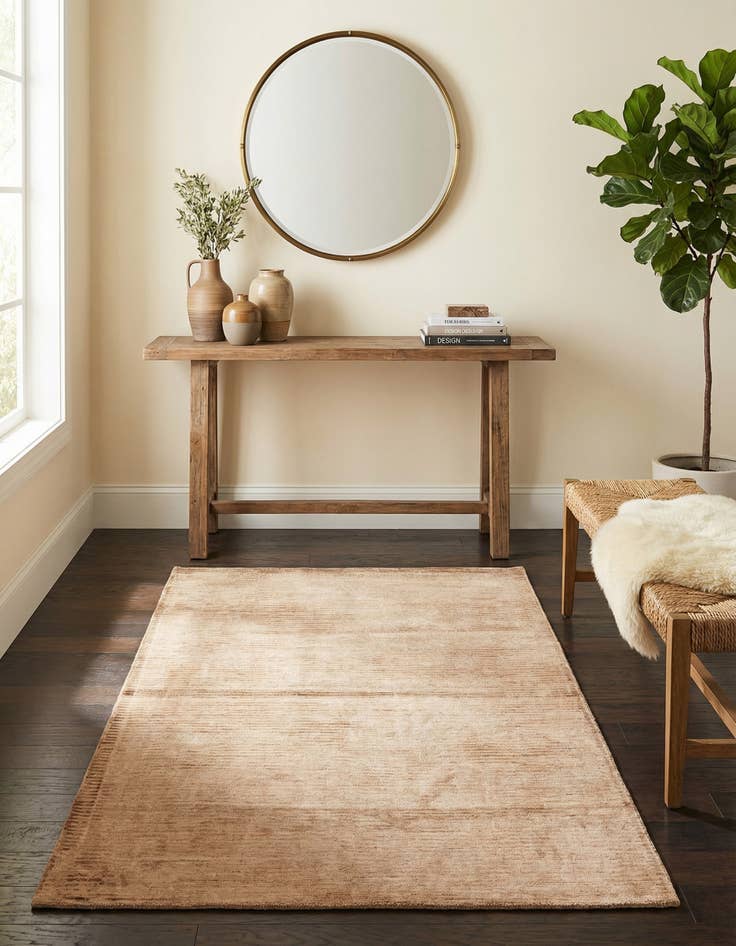 Detail image of  2' 8 x 5'  Hand Knotted Darya Wool Rug