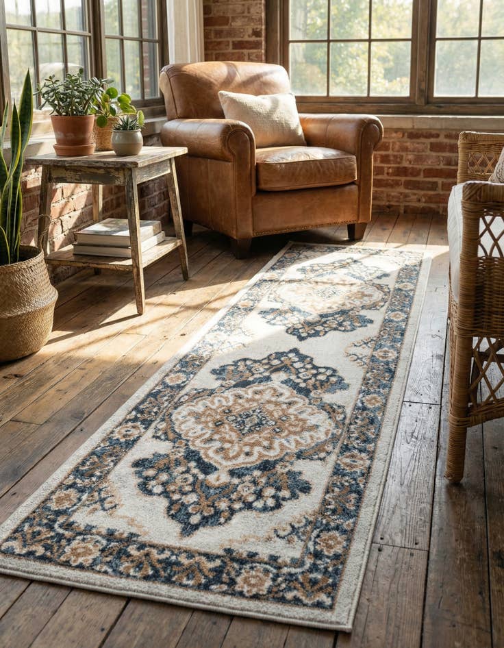 Detail image of 2' x 6' Oxford Runner Rug