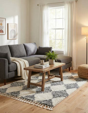 5' 3 x 8' Serenity Shag Rug