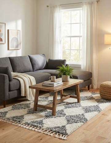 5' 3 x 8' Serenity Shag Rug