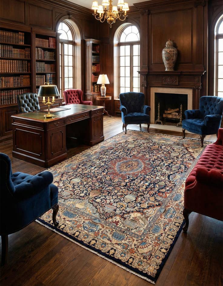 Detail image of 9' 11 x 12' 4 Kashmar Wool Rug