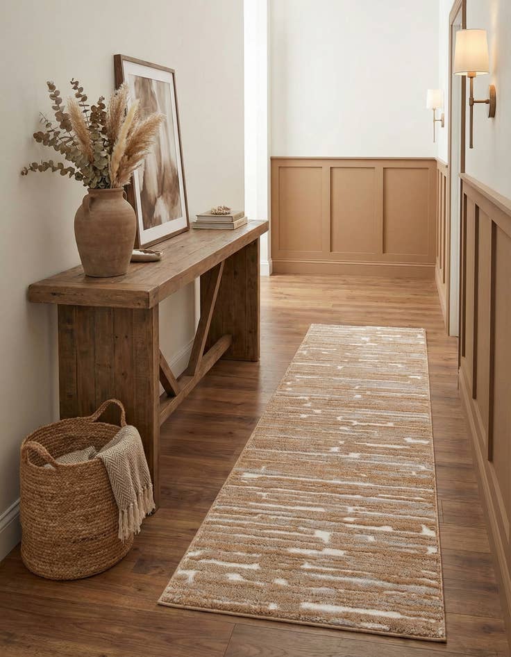 Detail image of 2' 7 x 10' Sepia Runner Rug