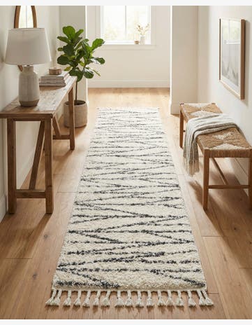 2' 7 x 12' Serenity Shag Runner Rug