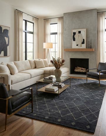 9' x 12' 1 Hand Knotted Darya Wool Rug