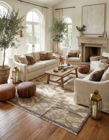 9' 3 x 12' 3 Hand Knotted Moroccan Wool Rug