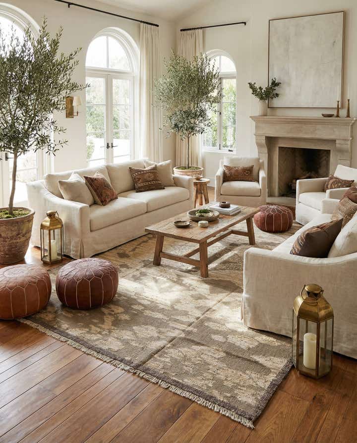 9' 3 x 12' 3 Hand Knotted Moroccan Wool Rug