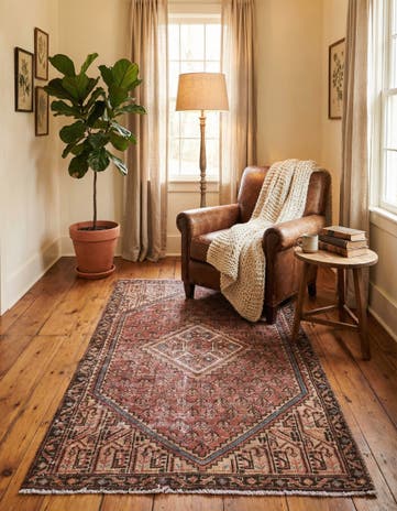 2' 9 x 5' 1 Hand Knotted Ultra Vintage Persian Wool Rug