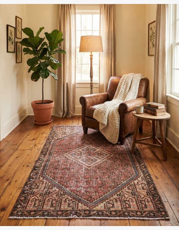 2' 9 x 5' 1 Hand Knotted Ultra Vintage Persian Wool Rug