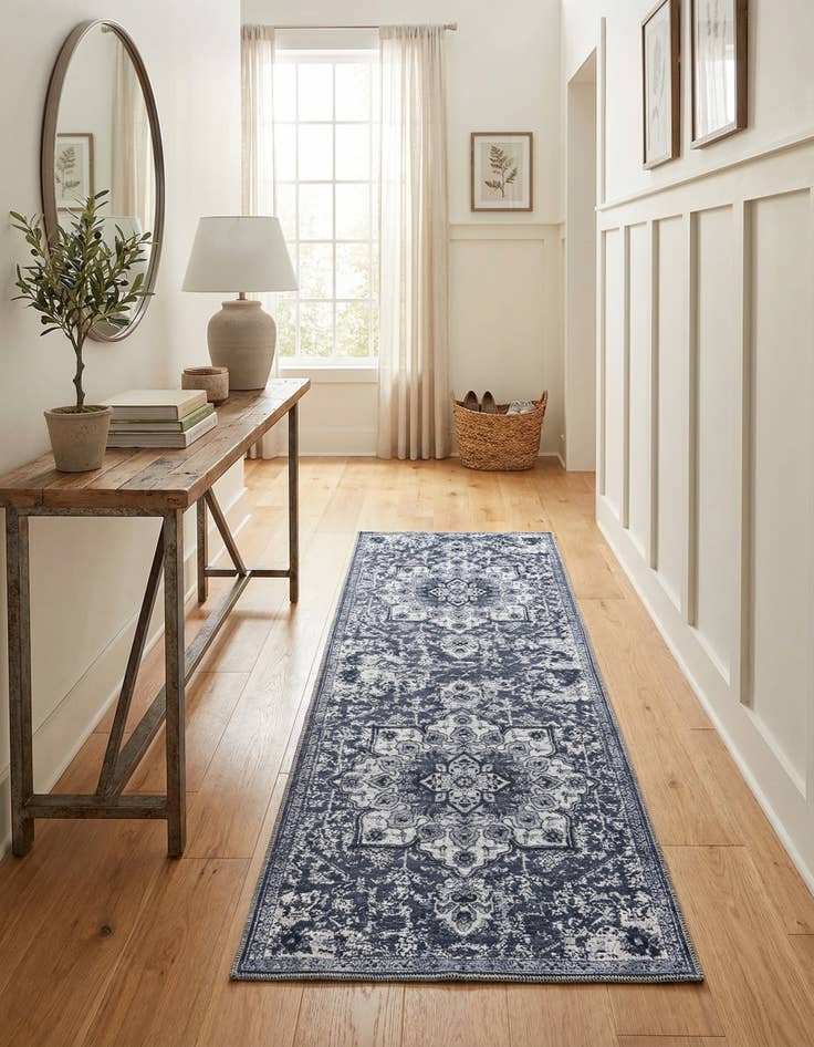 Detail image of 2' x 6'  Washable Renaissance Runner Rug