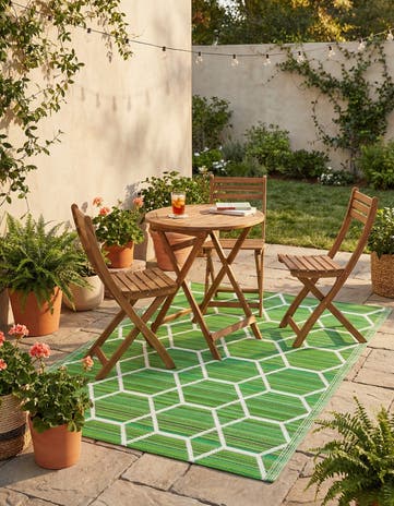 4' x 6' Easy-Clean Vista Breeze Indoor / Outdoor Rug