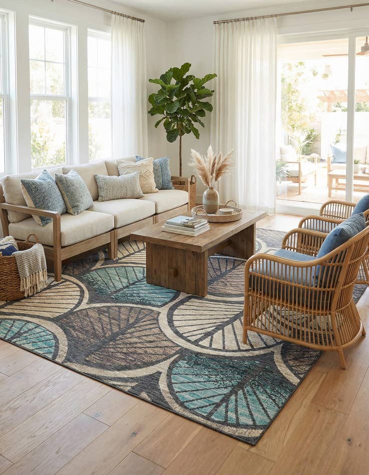 Detail image of  9' x 12'  Washable Casablanca Indoor / Outdoor Rug