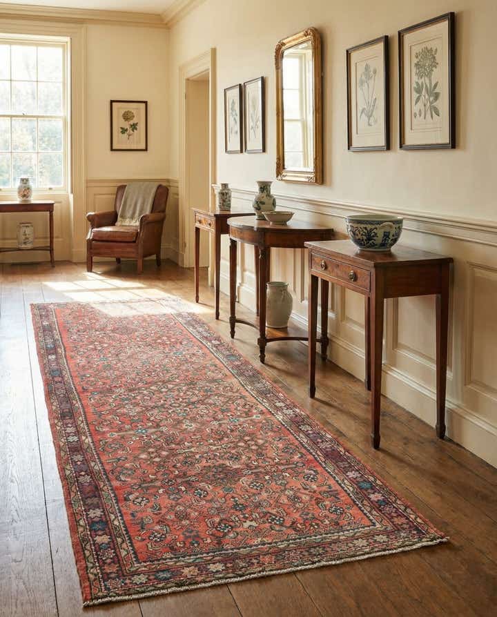 3' 8 x 10' 5 Hamedan Runner Rug