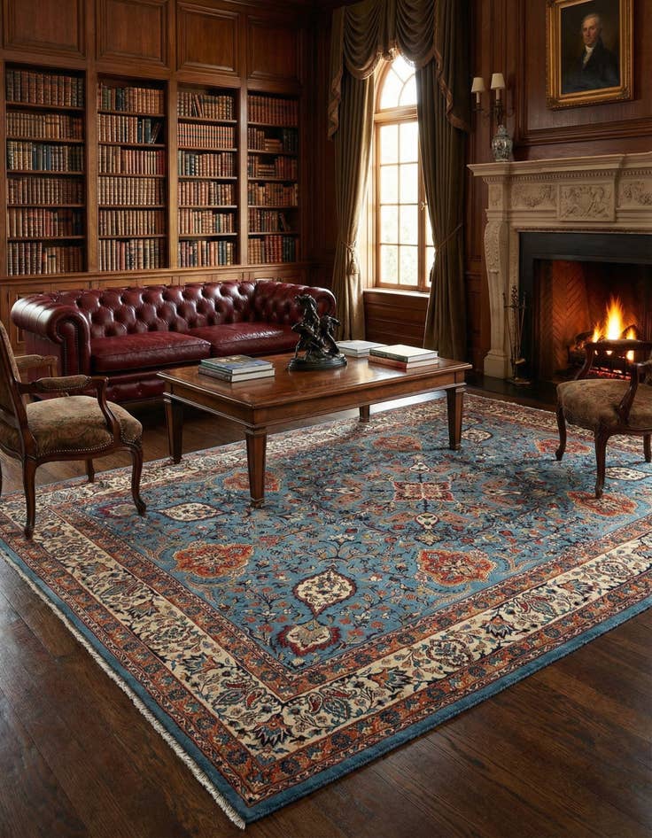 Detail image of 8' 4 x 11' 5 Mashad Rug