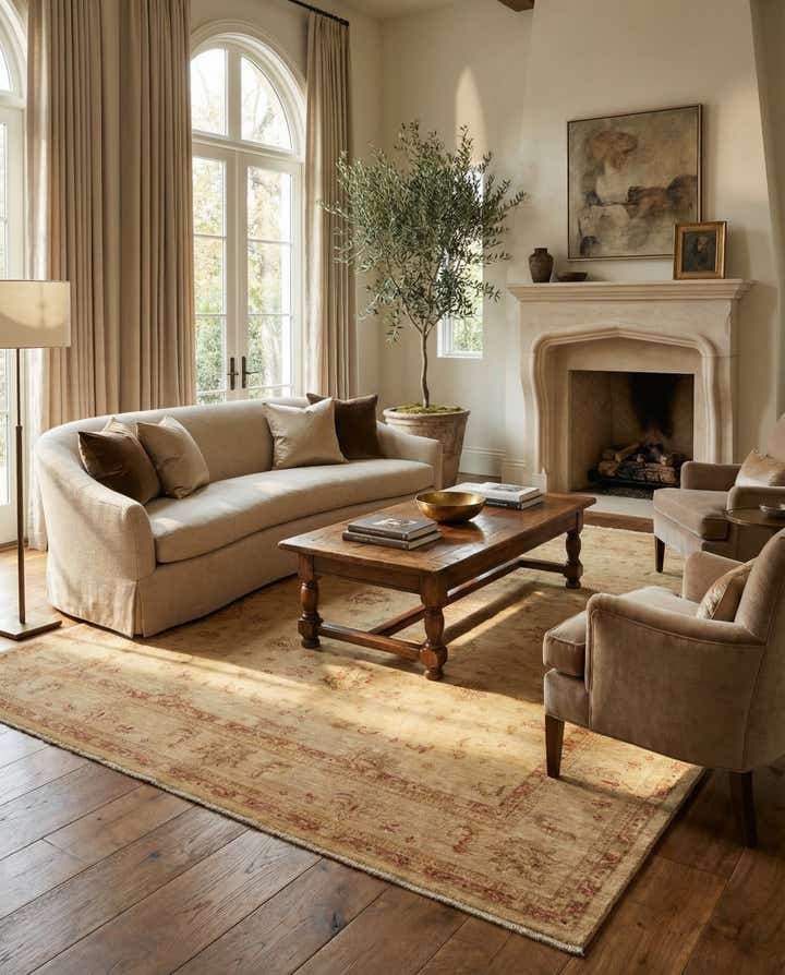 8' 2 x 9' 7 Hand Knotted Peshawar Ziegler Rug