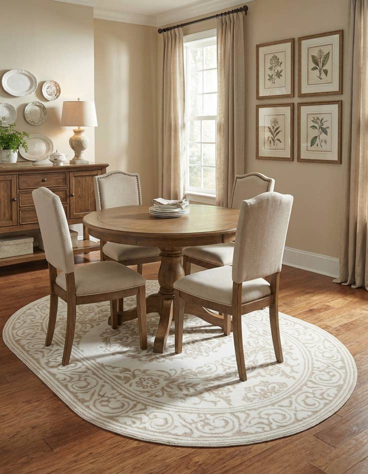 Detail image of 5' 3 x 8' Hermitage Oval Rug