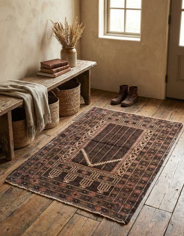 3' x 4' 5 Hand Knotted Ultra Vintage Persian Wool Rug
