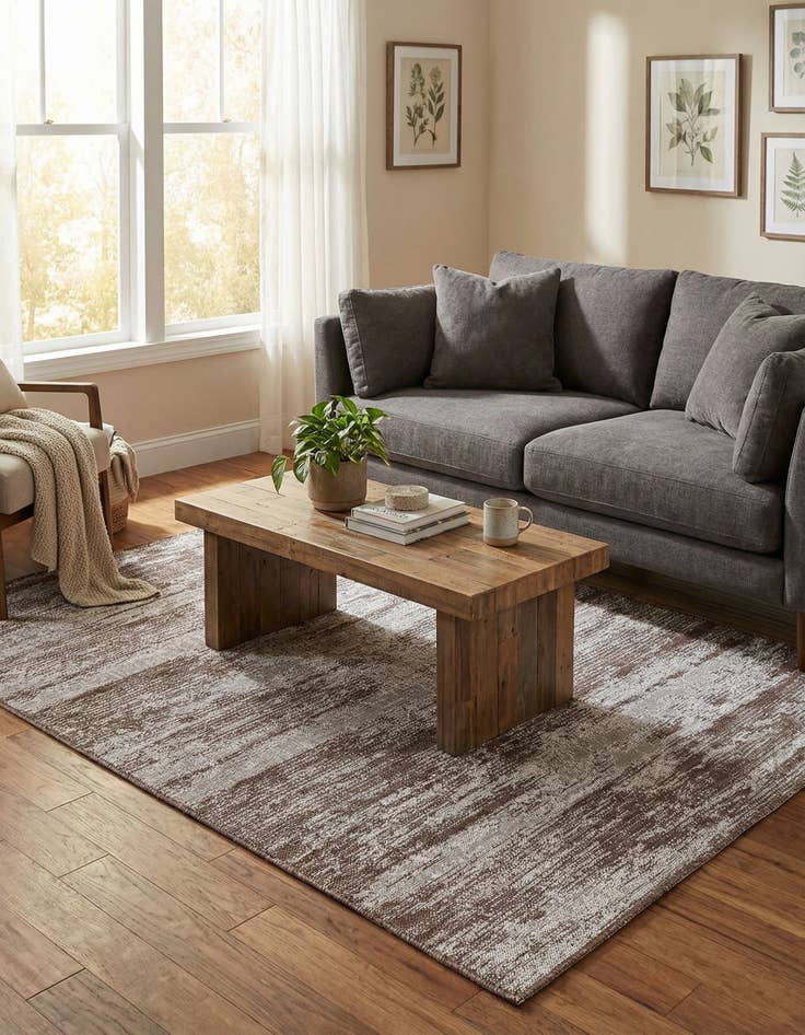 Detail image of 5' 3 x 8'  Washable Modern Indoor / Outdoor Rug