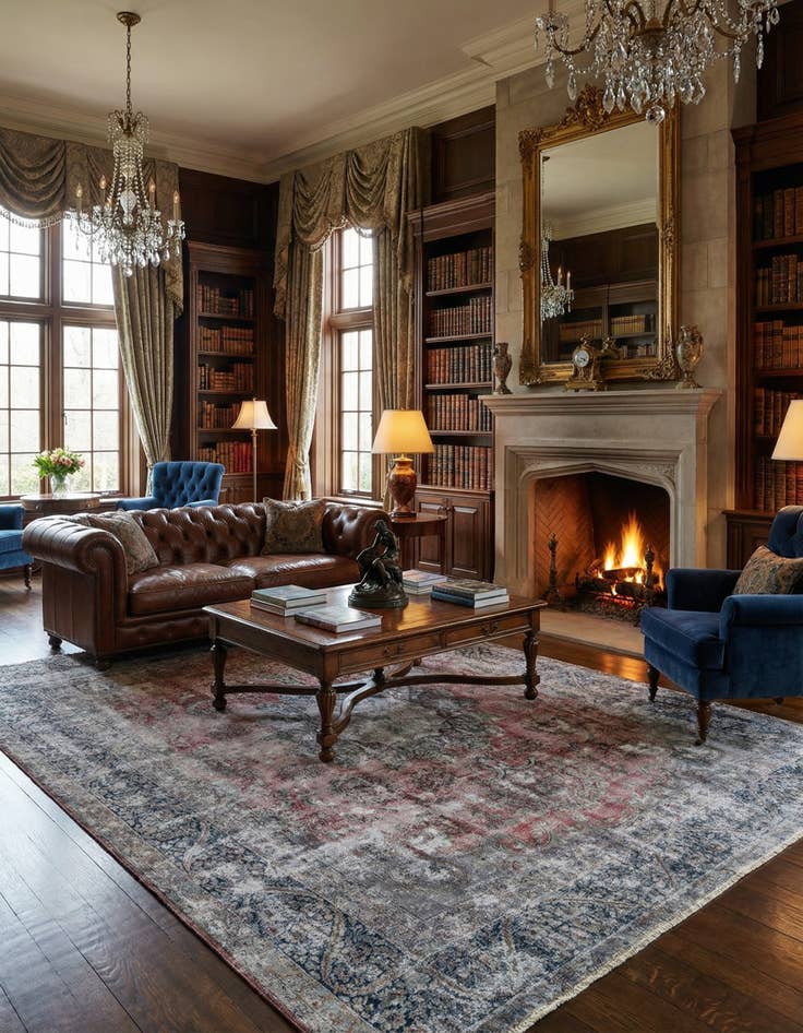 Detail image of 9' 8 x 12' 7 Vintage Royal Wool Rug