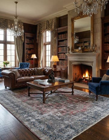 9' 8 x 12' 7 Vintage Royal Wool Rug