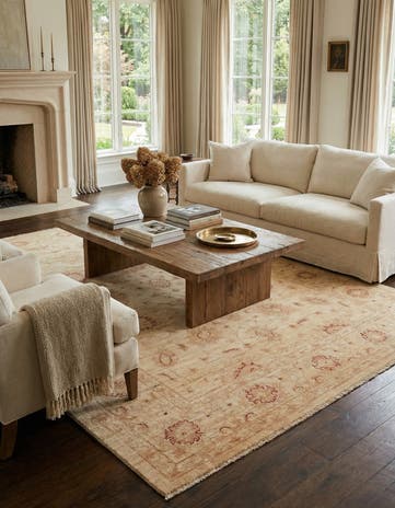 5' 7 x 7' 7 Hand Knotted Peshawar Ziegler Rug