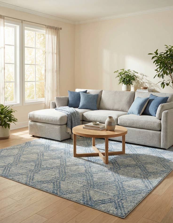 Detail image of  7' 10 x 7' 10 Kamala Washable Square Rug