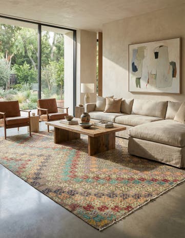 10' 4 x 13' Hand Woven Kilim Modern Wool Rug