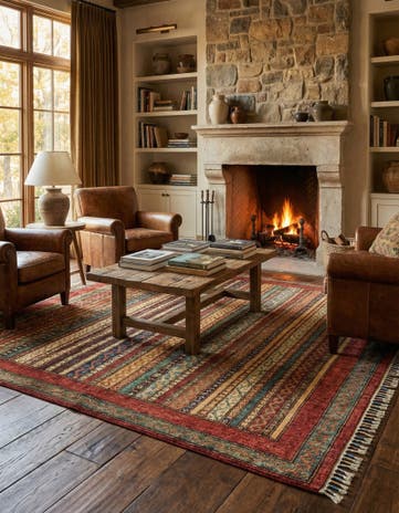 4' 10 x 6' 6 Hand Knotted Ariana Ziegler Rug