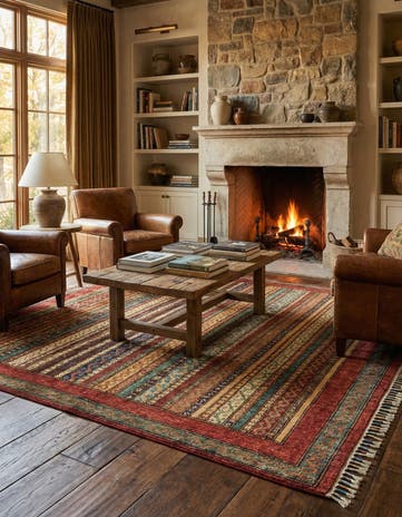 4' 10 x 6' 6 Hand Knotted Ariana Ziegler Rug