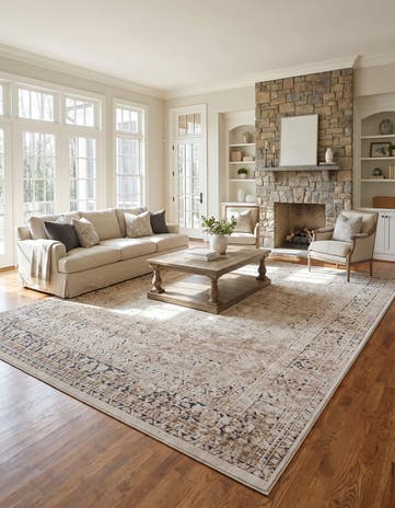 Beige Villa Rug