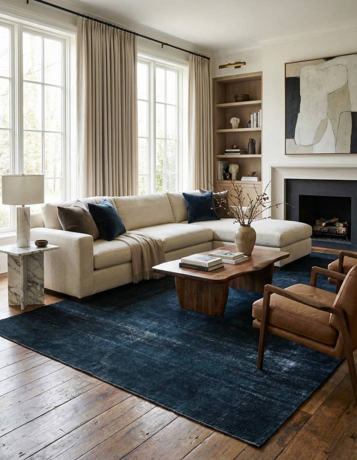 Detail image of 9' 5 x 12' 10  Hand Knotted Ultra Vintage Persian Wool Rug