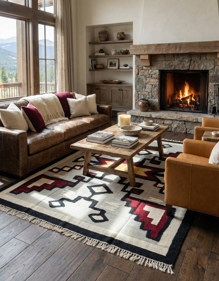 Detail image of 8' 7 x 12'  Hand Knotted Darya Wool Rug