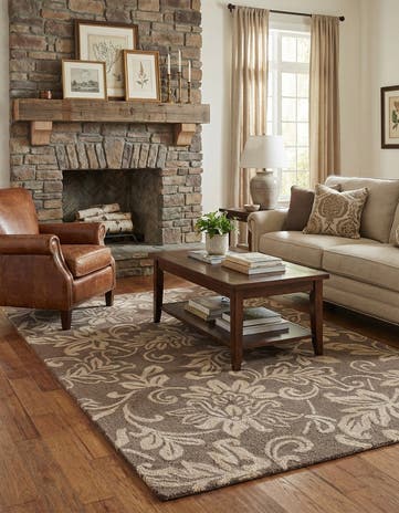 5' x 8' Agra Wool Rug
