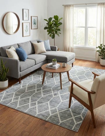 6' x 9' Lattice Trellis Rug
