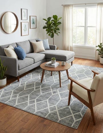 6' x 9' Lattice Trellis Rug