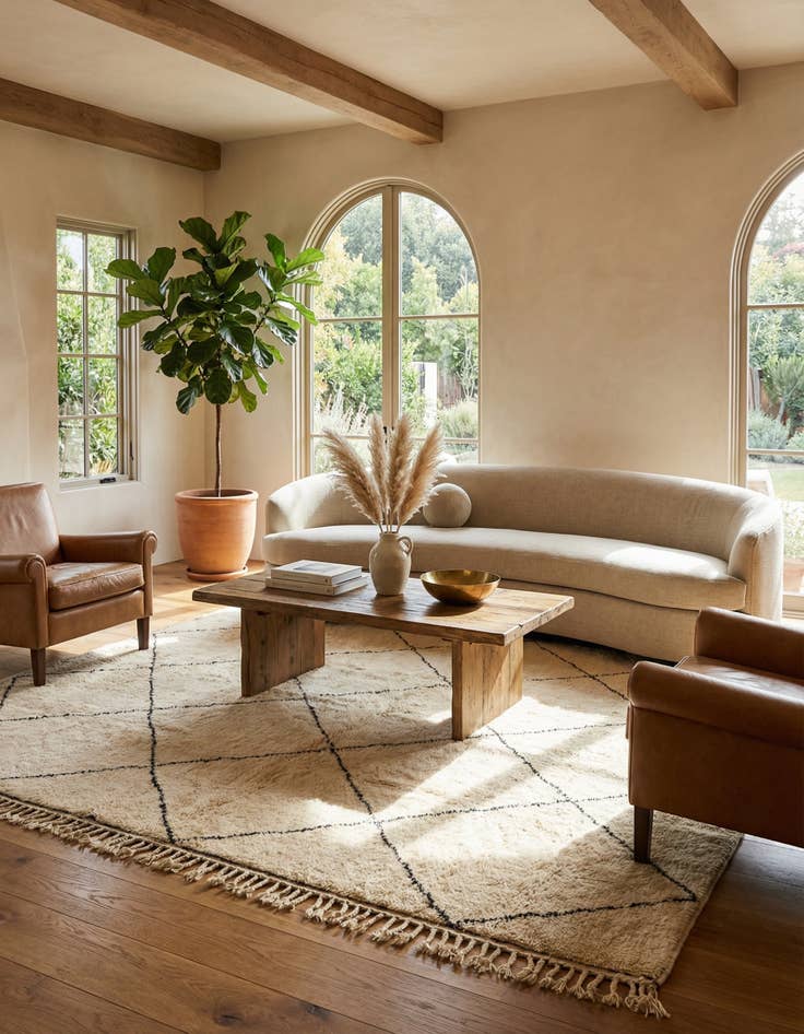 Detail image of 7' 1 x 9' 8 Berber Rug