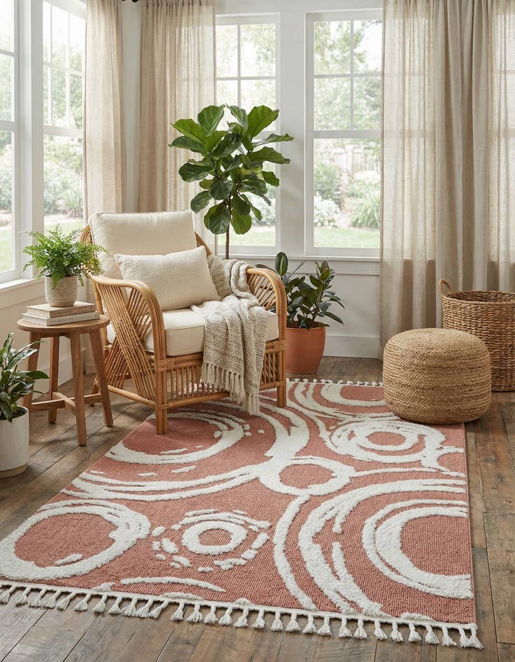 Detail image of 5' 3 x 8' Boho Rug