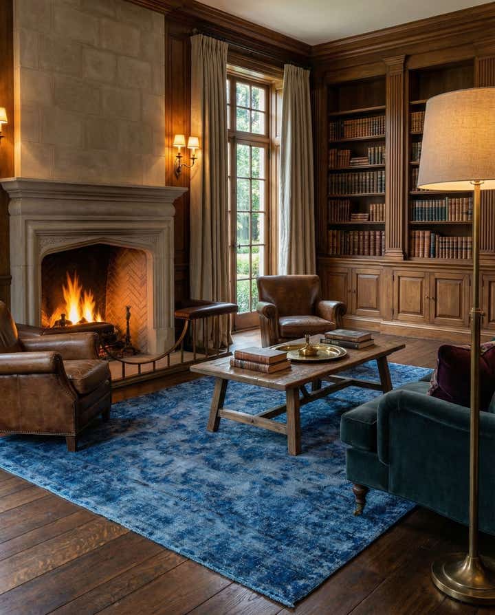 6' 4 x 9' 4 Vintage Royal Wool Rug