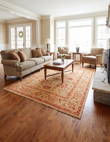 5' 5 x 8' Hand Knotted Ziegler Rug