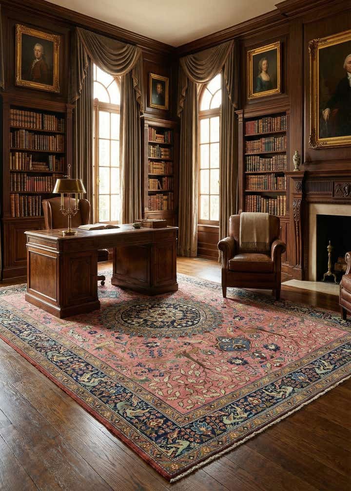 9' 5 x 12' 8 Hand Knotted Liliyan Persian Wool Rug