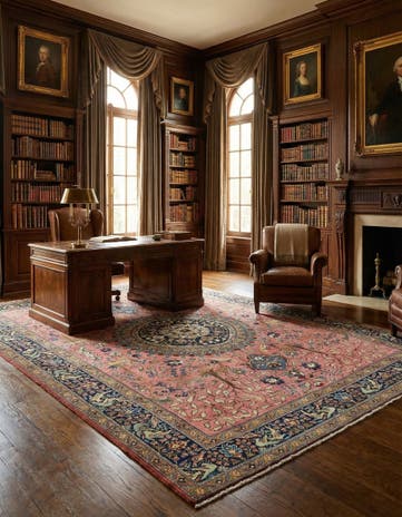 9' 5 x 12' 8 Hand Knotted Liliyan Persian Wool Rug