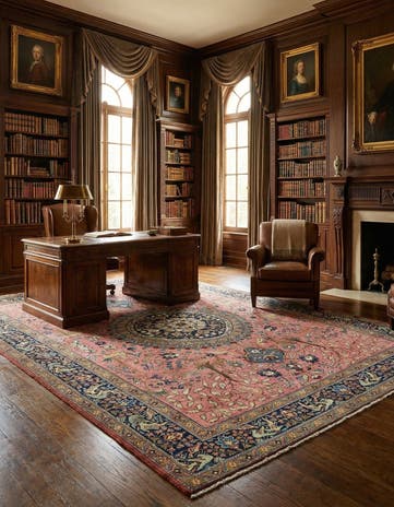 9' 5 x 12' 8 Hand Knotted Liliyan Persian Wool Rug