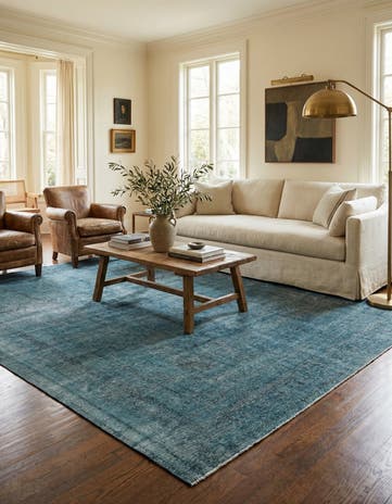 9' 5 x 12' 6 Hand Knotted Ultra Vintage Persian Wool Rug