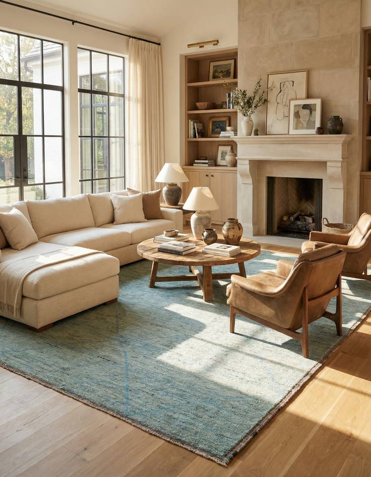 Detail image of 11' 7 x 14' 8  Hand Knotted Moroccan Wool Rug